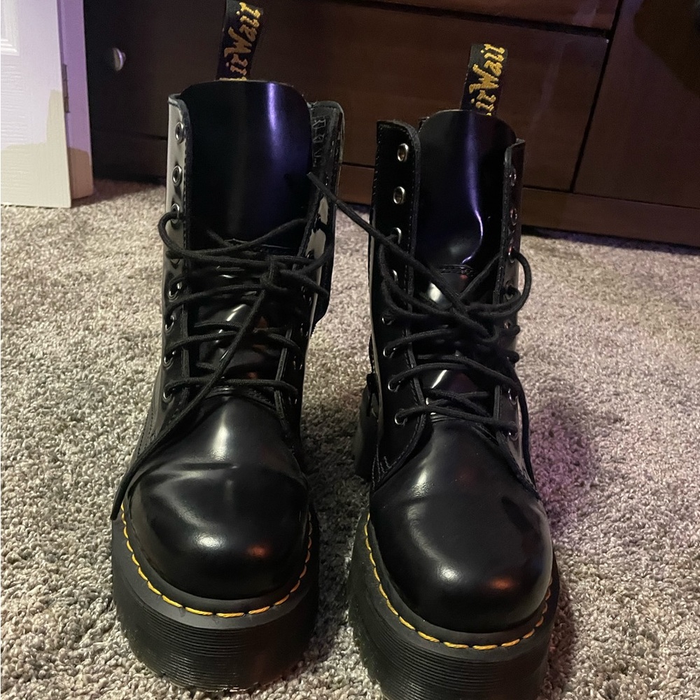 Black Platform Doc Martens